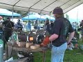 Winston forging at the CBA spring blacksmith conference