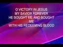 a newer version of the old hymn victory in jesus with lyrics - by bart millard