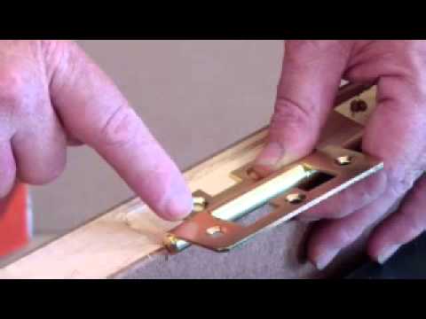 how to fit cranked hinges