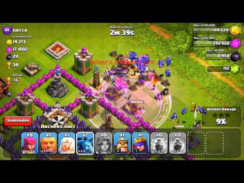 Clash of Clans - Defenseless Champion #9: Valkyries = OP
