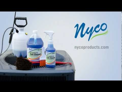 Youtube External Video Clean your air conditioner units at least once a year with Nyco's Coil Cleaner, and they'll be more energy efficient, save on electricity costs, and last longer. Features John Wunderlich of Nyco Products Company.