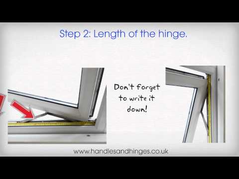 how to fit upvc window hinges