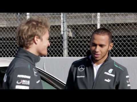 Prix - In this episode of Grand Prix Insights, Nico and Lewis compete to get closer to the line, leading to a demonstration of braking precision out on the track!