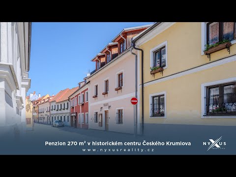 Video Prodej penzionu 270 m², Rooseveltova, Horní Brána - Český Krumlov