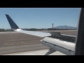 Landing at Las Vegas McCarran International Airport (KLAS/LAS). The flight was from Newark Liberty International Airport (KEWR/EWR) in the Boeing 737-900WL of Continental Airlines (United). Airline: United (Continental Airlines) Aircraft: Boeing 737-900 with blended winglets Runway:...