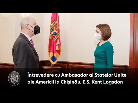 President Maia Sandu discusses bilateral cooperation with the US Ambassador Kent Logsdon