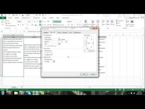 how to turn text sideways in excel