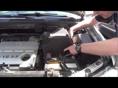 Toyota Highlander Engine Air Intake Filter Check / Replace