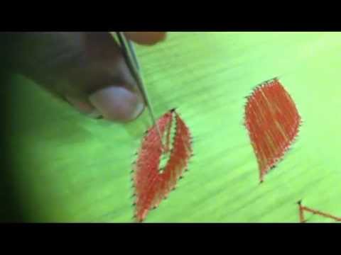 Aari Embroidery -Filling stitch in aari