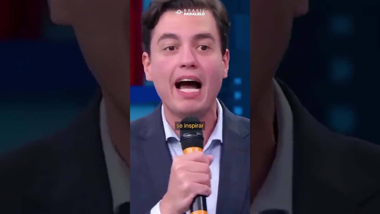 Ratinho usa boné da Brasil Paralelo em entrevista