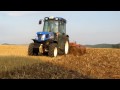 New Holland T 4040 V am Grubbern