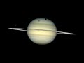 Four Of Saturn's Moons Parade By Their Parent