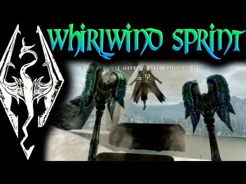 how to whirlwind sprint in skyrim