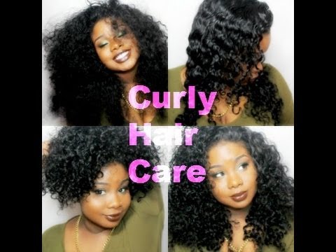 how to care curly synthetic hair