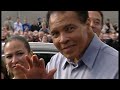 Muhammad Ali honours his Irish ancestors