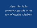 How to make Mozilla Firefox faster Perfect Tweak