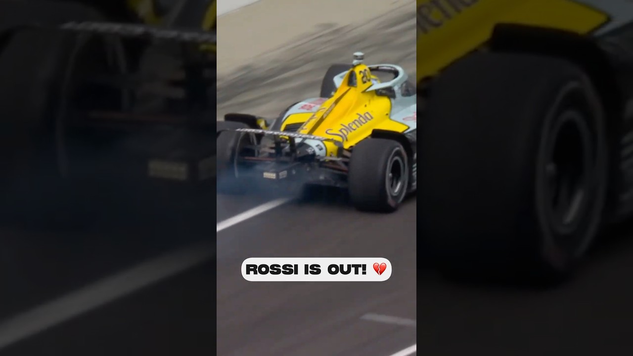 Heartbreak at Indy for Alexander Rossi 💔 #indycar #racing #indy500