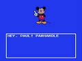 paul plays and talks his way through adventures in the magic kingdom for the nes. his trip to disney world this summer was canceled, and he figured this would be the next best thing. part 2 of 5. this video contains the end of the pirates of the caribbean level, some trivia questions, and the first part of the autopia level. in this video, we learn that this game's levels have time limits, and we become very, very sad. we also start a fire, talk to little girls, and race panhandle pete for one of the silver keys. brought to you by gamecola.net.