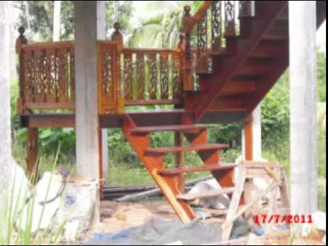 บ้านไม้ - บ้านของเพื่อนที่ทำด้วยน้ำพักน้ำแรงจริงๆ สมัยนี้หาดูไม่อยาก...