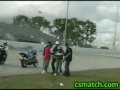Wicked Tandem Motorcycle Stunt Fail