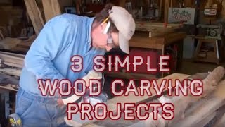 3 Simple Wood Carving Projects with Mitchell Dillman