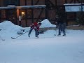 Simple Plan playing hockey in Sweden