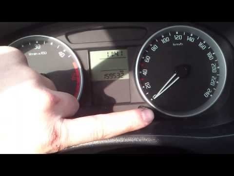 how to reset service light on skoda fabia