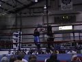my first match, (i'm in the black) wasn't conditioned enough for the last round.