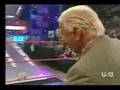 Ric Flair Throws The Microphone