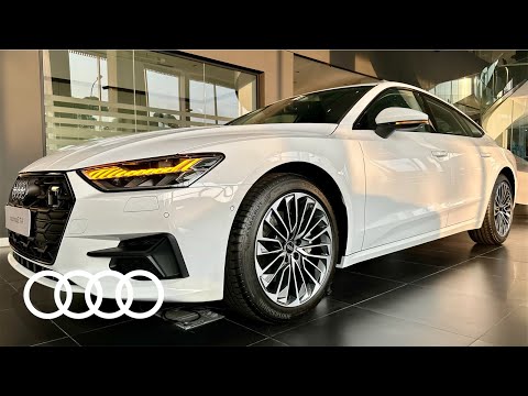 2026 Đánh giá trực quan Audi A7 Sportback [4K] – Màu Trắng Arkona và Nội Thất Đen | Hà Đạt Audi