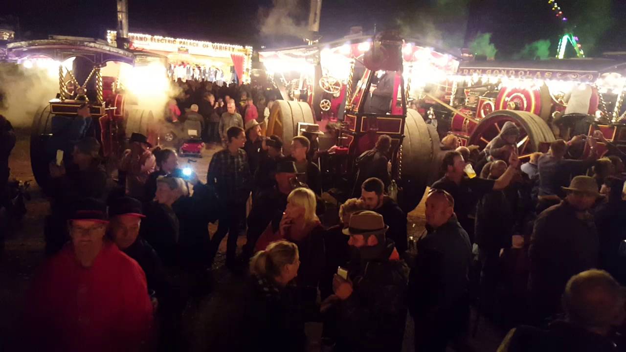 The Great Dorset Steam Fair at Night