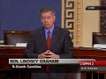 pissy panties, sissyboy and likely closeted republican homosexual south carolina senator lindsey graham speaks against the feingold-reid amendment s.amdt.2924 to h.r.1585 the defense appropriations bill for 2008.
c-span2 said:
s.amdt.2924 the feingold-reid amendment to safely redeploy u.s. troops out of iraq - requires withdrawal of us troops from iraq by march 31, 2008 and cuts off funds in iraq by june 30, 2008.
c-span2 further said:
s.amdt.2924 requires the withdrawal of us troops from iraq to begin within ninety days of enactment of bill  and requires withdrawal of most us troops from iraq and cuts off most funds by june 30, 2008.

s.amdt.2924 failed 28-70 roll call vote #00345 20 september 2007.
====

lindsey graham, john mccain, joe lieberman and a lot of others are israeli agents, who in all things, work for the best interests of israel and zionists and against the best interests of america - such as getting americans to fight and die for israel in various wars like iraq and afghanistan and if the zionists and their agents in the american government have their way - iran.

lindsey graham is a fifty-something unmarried/never been married who is widely suspected of being gay. if true it would help explain his rabid pro zionist and anti american stances as he is likely being blackmailed:

http://tiny.cc/graham_gay

see these links for more information about whats really going on and whats at stake:

the zionist occupation of iraq is the war in iraq

http://tiny.cc/iraq_occupation

authentic g-d fearing torah jews who oppose zionism:

http://www.nkusa.org/

the 
