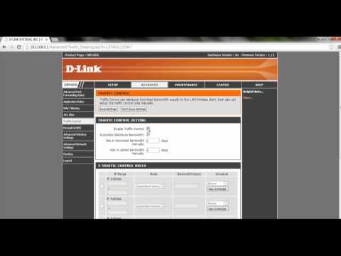 how to control bandwidth in dlink router