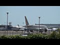 westjet taxis past asiana jet  klax