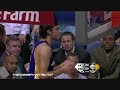 march 18, 2008
sidenote:
kobe and dirk both throw up airballs in the same game! unusual!

kobe bryant took a pass in the lane and spun toward a defender, flicking the ball over his head once his back was toward the basket. the ball hit the glass, caromed off the rim and fell into the net.

just like that, the los angeles lakers were up by 25 points midway through the third quarter. and the momentum the dallas mavericks thought they'd built with five lopsided wins over lousy teams seemed silly.

dirk nowitzki and the mavs ended up making things interesting all the way to the final buzzer, but it wasn't enough to change the outcome. the lakers won 102-100 tuesday night, ending a skid of three losses in four games and putting them back into a tie with houston for the best record in the western conference.

