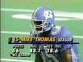 1993 Peach Bowl UNC 21 - MSU 17
