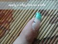 Click here to watch this video Green Pigment French Manicure with Black Waves Nail Art Tutorial by Pinkpuff Prince$$