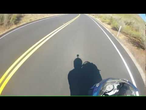 gixxer - Look what happens when you smash on roads you don't know that well. Oh shit! DITCH. Ahh cliff! Snapped frame :/