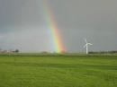 Windmolen en regenboog