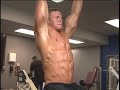 Teen bodybuilder Benjamin Roden in the gym