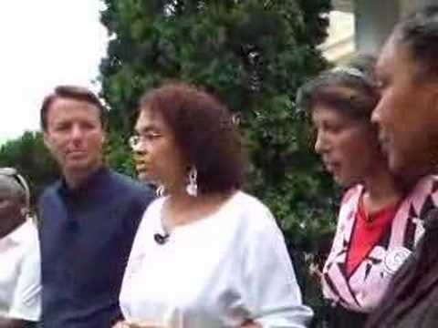 John Edwards walking tour of Mt. ...