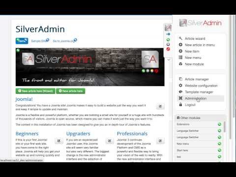 how to administer joomla