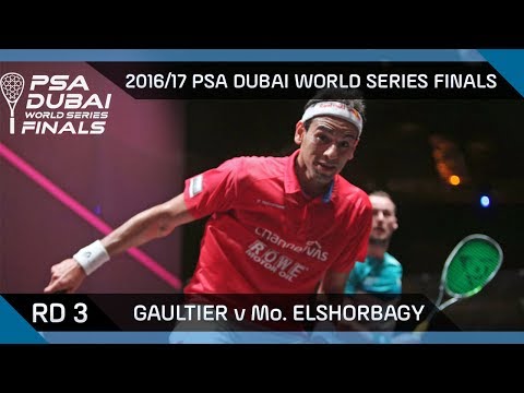 Squash: Gaultier v Mo. ElShorbagy - Rd 3 - PSA Dubai World Series Finals 2016/17
