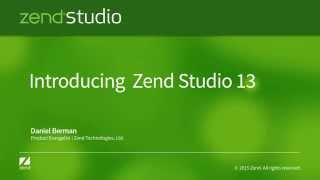 Демонстрация возможностей Zend Studio 13