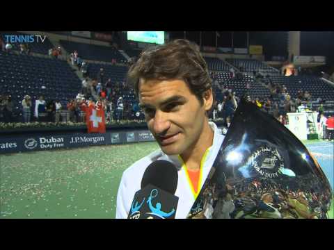 Roger Federer Dubai 2015 Final Interview
