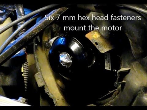 How to replace the blower motor on a GM Grand Am, Skylark, Somerset, Calais, Achieva
