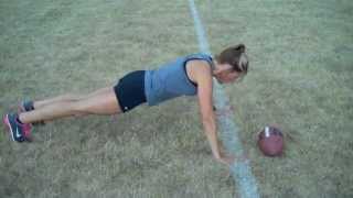 Fitness Workout on the gridiron - combine drills