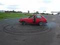 Noni's KP61 Starlet doing donuts
