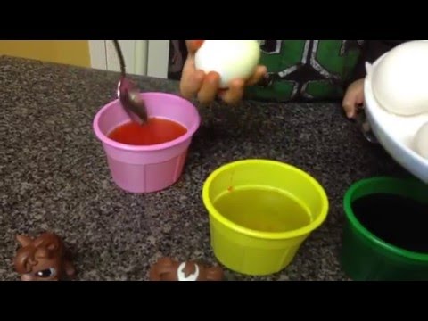 how to dye easter eggs