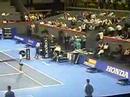 binnenkomst John Mc Enroe en Bjorn Borg